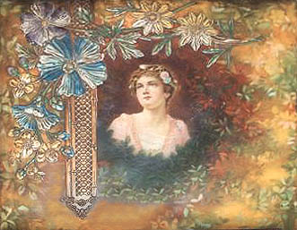 Victorian lady scene